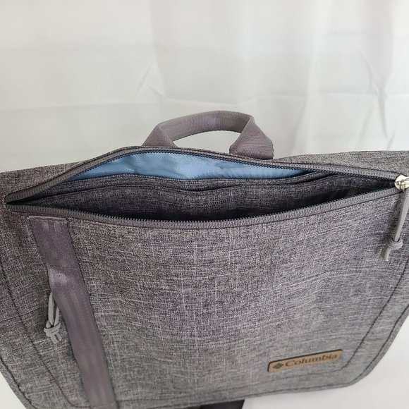 Columbia Diaper Bag Vista Hills Grey w Thermal Bottle Pocket & Removeable Pad - Picture 8 of 12